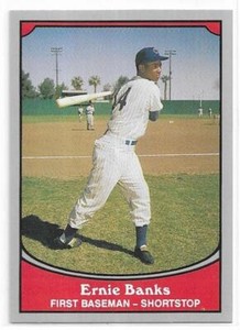 ERNIE BANKS 1990 Pacific Legends set Baseball card #5 Chicago Cubs NR MT