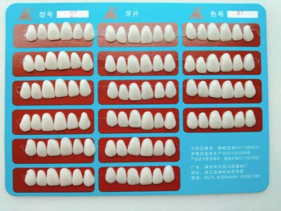 1 tarjeta carilla dental resina anterior carillas de dientes delgados porcelana 96 piezas A1 Foto 1 de 4