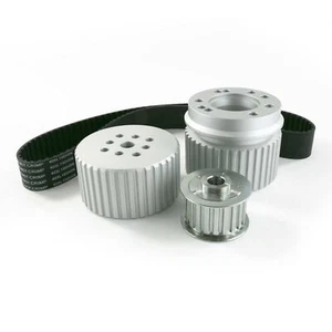 Big Block Billet Aluminum Gilmer Belt Drive Pulley Kit 1 1/2" W Belt for Chevy - Picture 1 of 1