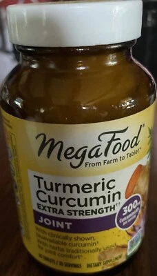 Megafood Turmeric Strength ™ para articulaciones 60 comprimidos caducidad 04/26 nuevo sellado salud Foto 1 de 4