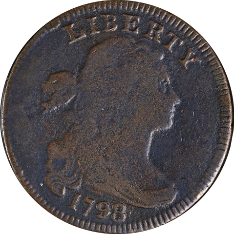 1798/7 Large Cent VG Details S.150 R.5 Decent Eye Appeal Nice Strike Cover