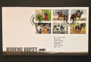 GB QEII 2014 Working Horses Set on Typed Address First Day Cover, Tallents House - Picture 1 of 1