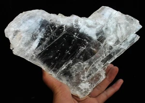 859 g Losa de Selenita Transparente Cristales Curativos Piedra Reiki Yeso 1 - Imagen 1 de 10
