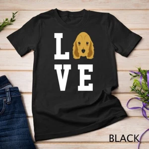 I Love My Dog - Cocker Spaniel Dog Lover Unisex T-shirt - Picture 1 of 15