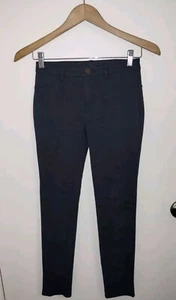 Gap Kids Girls sz 12 Slim Skinny Chino Stretch Pants Uniform Gray EUC - Picture 1 of 6