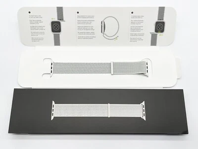 Genuine Apple Watch Nike Sport Loop Band SUMMIT WHITE REFLECTIVE 42mm 41mm 40mm - Image 1 of 4