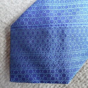 Emilio Pucci Tie Blue Geometric Pattern Made in Italy - Picture 1 of 8