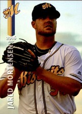 2016 Montgomery Biscuits Grandstand 24 Jared Mortensen Abbotsford BC Canada Card