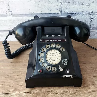 Collectible Original Bakelite Antique ITI Classic Rotary Dial Vintage Telephone. • 85€