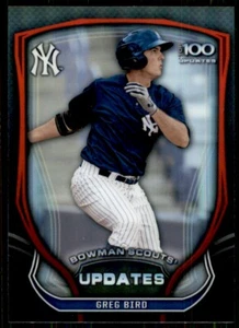 2015 Bowman Chrome Scouts Update Greg Bird New York Yankees #BSU-GB - Picture 1 of 2