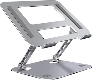 Laptop Stand Ergonomic Adjustable Height/Angle Foldable Non-Slip Aluminum Alloy - Afbeelding 1 van 7