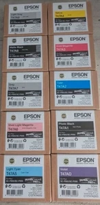 lot de 10 Cartouches Neuves Pour Epson SureColor SC-P900 SC-P906 D Origine - Zdjęcie 1 z 1