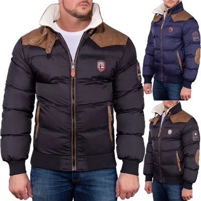 Chaqueta de invierno Geographical Norway para hombre aislada viento agua a prueba de frío ajuste nieve Foto 1 de 4