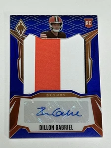 Dillon Gabriel 2025 Panini Phoenix Rookie Patch Auto Relic Blue /49 Browns RC KG - Picture 1 of 2