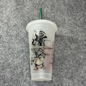 Disney Nightmare Before Christmas inspiriert Starbucks Kaffeetasse/Becher mit Deckel -24 Unzen - Bild 1 von 4