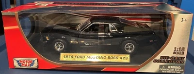 2014 MOTORMAX Die-Cast Collection 1970 Ford Mustang Boss 429 1:18 Black HTF '70 - Image 1 of 4