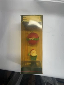 Vintage American Greetings Weihnachtsmann im Heißluftballon - Bild 1 von 7