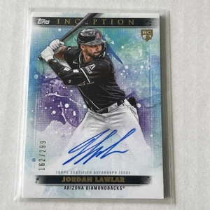 Jordan Lawlar Emerging Star Auto RC/299 #BRES-JLA 2024 Topps Inception - Imagen 1 de 2