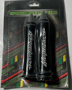 Empuñaduras de repuesto Billet Hayabusa GSXR1300 grabadas personalizadas, para barras de 7/8", negras - Imagen 1 de 3