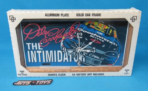 Dale Earnhardt The Intimidator License Plate Quartz Clock Factory Sealed Cover