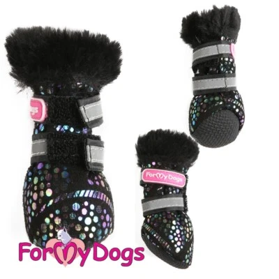Botas para perros ForMyDogs Winter Shine negras sin costuras TALLA 5 Foto 1 de 4