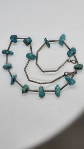 Vintage Nugget Halskette aus amerikanischem Sterlingsilber türkisch - Bild 1 von 7