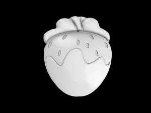 Dipped Strawberry Mold, Bath Bomb Mold, Soap Mold, Chocolate Mold, Craft Mold - Picture 1 of 10