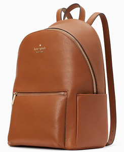Kate Spade Leila Large Dome Backpack Brown Leather KA742 NWT $459 Retail