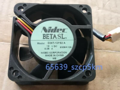 NIDEC D06T-12PS2 A 60X60X25MM 12V 0.25A 3Pin Cooling Fan - Image 1 of 3