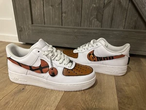 Nike Air Force 1 Custom Shoes ‘Basketball’ Theme Mens Size 11.5 New - Picture 1 of 8