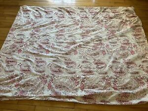 Pottery Barn Paisley Duvet Cover Twin 90”x65” Pink Floral