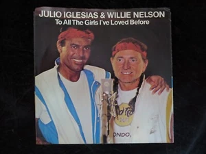 Julio Iglesias & Willie Nelson - To All Girls... USA Picture Sleeve ONLY NO DISC - Picture 1 of 1