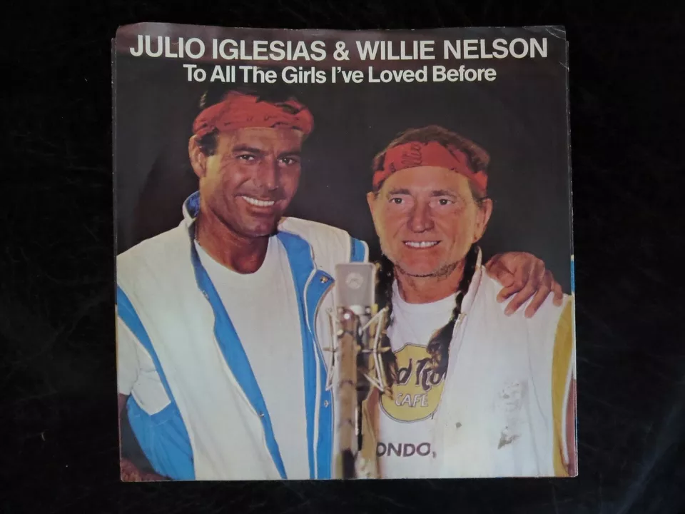 Julio Iglesias & Willie Nelson - To All Girls... USA Picture Sleeve ONLY NO DISC - Image 1 of 1