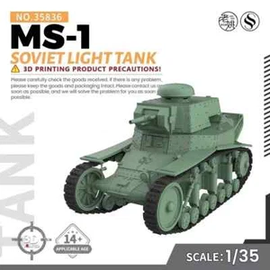 SS35836 V1.9 1/35 Military Model Kit Soviet MS-1 Light Tank 3D RESIN MODEL - Picture 1 of 5