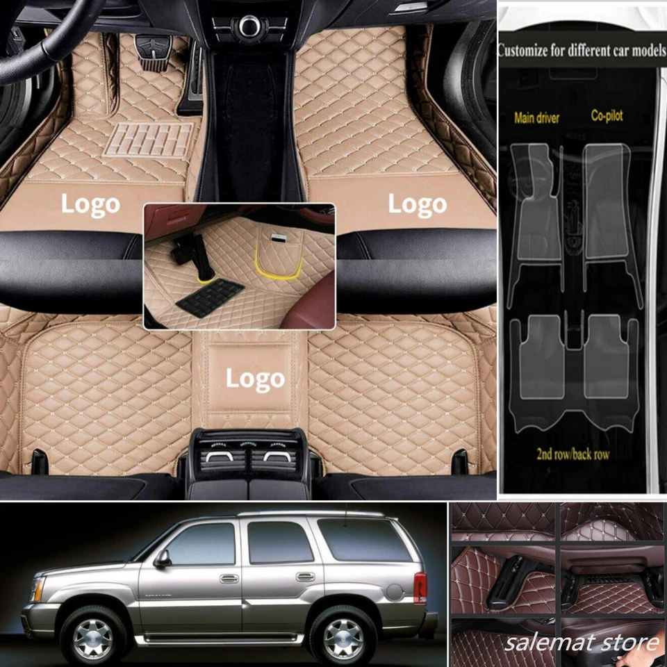 Alfombrillas impermeables para auto Cadillac Escalade SUV forro automático alfombrillas almohadillas Foto 1 de 4