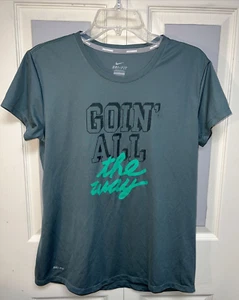 Nike "Goin' All The Way" grün Dri-Fit T-Shirt Damen L - Bild 1 von 5