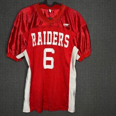 Camiseta deportiva sin marca para hombre S/M roja RAIDERS equipo local deporte aire libre fútbol clásico Foto 1 de 4