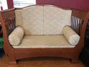 Italian Pali Dauphine Cinnamon Day Bed/Crib - Elegant Hardwood, Sturdy - Picture 1 of 4