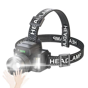 Zoomable LED Stirnlampe USB Wiederaufladbar Wasserdicht Headlight für Wandern F3J5 - Bild 1 von 12