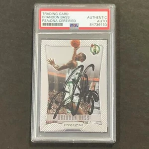 2011-12 Panini Prizm #62 Brandon Bass Signed Card AUTO PSA Slabbed Celtics - Picture 1 of 2