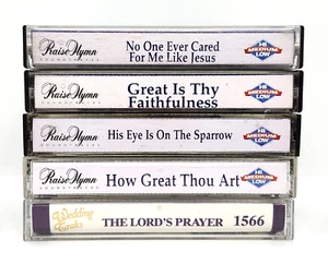 CHRISTIAN SOUNDTRACKS CASSETTE LOT of 5 ~ HOW GREAT THOU ART EYE ON THE SPARROW - Picture 1 of 2