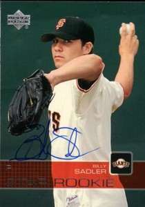 2003 Upper Deck BILLY SADLER Signed Card autograph AUTO GIANTS LSU TIGERS