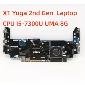 Motherboard For Lenovo ThinkPad X1 Yoga 2nd Gen Mainboard I5-7300U 8G 01AX853 - Zdjęcie 1 z 4