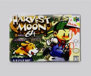 HARVEST MOON 64 / N64 - IMÁN NEVERA 2"x3" (caja retro juego nintendo - Imagen 1 de 3