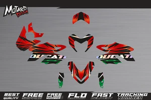 Full Chrome Graphics Kit for Ducati Hypermotard 796 1100 2010 2011 2012 Decals - Picture 1 of 3