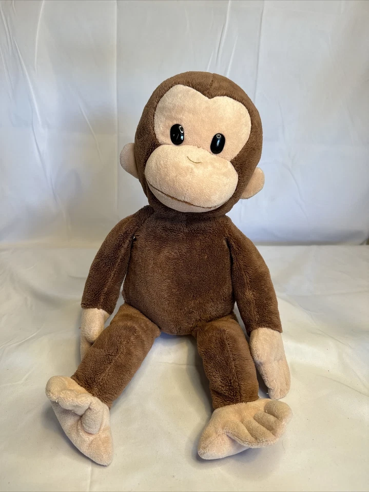 Applause Curious George Classic Plush Monkey Beanie Stuffed Animal Toy 12" VTG - Image 1 of 1