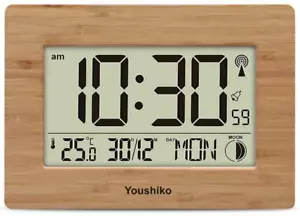 Radio Control Wall Clock or Desk Clock Large LCD UK & Ireland Version - Picture 1 of 12