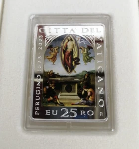 25 euro MONETA IN ARGENTO COLORATA DA 25 EURO VATICANO SCV - PASQUA 2023 - Foto 1 di 3
