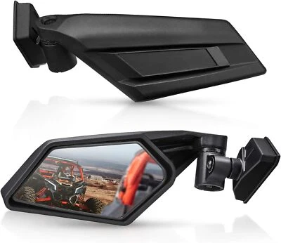 UTV Rear View Side Mirrors 360° Motion For Can-Am Maverick X3 Turbo MAX 2017-25 - Image 1 of 4