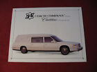 1995 Cadillac Hearse Limo S&S Coach Sales Brochure Booklet Catalog